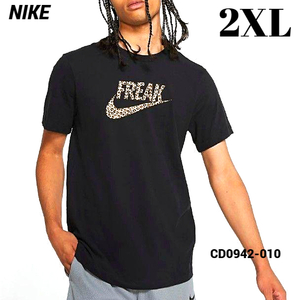 2XL 新品【NIKE Tee 'Coming to America' NIKE CD0942-010 BLACK FREAK ナイキ ヤニス Tシャツ ブラック レオパード】