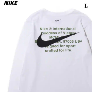 L 新品【NIKE AS M NSW SWSH LS TEE WHITE 20SP-S ナイキ スウッシュ L/S Tシャツ CK2260-100 NIKE ロンＴシャツ NIKE カットソー】