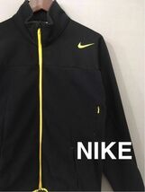 ナイキ フリース ジャケット 切替 THERMA-FIT メンズ Mサイズ 黒 ブラック NIKE ◎■&_画像1