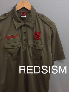 REDSISM. мир rezJ Lee g футбол рубашка-поло рубашка с коротким рукавом Brown мужской L размер!*&