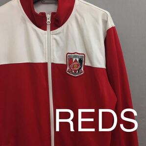 浦和レッドダイヤモンズ 浦和レッズ URAWA RED DIAMONDS ジャージ 長袖 レッド ホワイト ジュニア Mサイズ !▲&