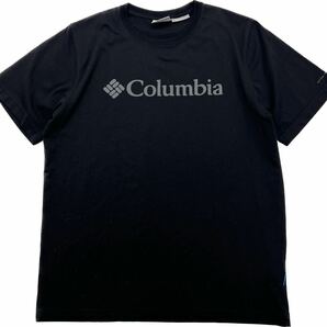Columbia ☆ OMNI-WICK ベーシック ロゴ 半袖 Tシャツ カットソー ブラック 黒 L 登山 ハイキング アウトドア キャンプ コロンビア■FB36の画像3