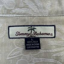 Tommy Bahama ☆ ベーシック シルク 半袖シャツ アロハシャツ ハワイアンシャツ ベージュ L アメカジ リゾート 古着 トミーバハマ■S2405_画像6