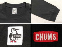 【送料185円】 CHUMS チャムス 長袖Tシャツ Booby Logo　ロンT (XL) ブラック / ch01-1896_画像4