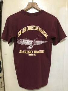 vintage T−shirts SOARING EAGLES JERZEES 両面プリントTシャツ ビンテージ　エンジ ジャージーズ