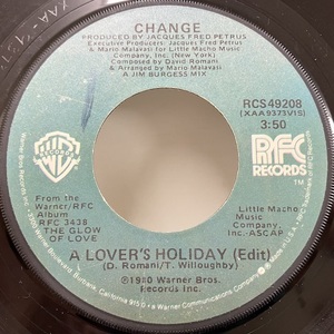 ★即決 Change / A Lover's Holiday - The End RCS49208 d1946 米オリジナル、2曲入り7インチ 