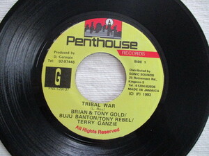 BRIAN, T GOLD, BUJU, TONY REBEL, TERRY GANZIE 7！TRIBAL WAR, JA ORG, 美盤