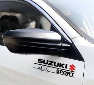 SUZUKI ドレスアップステッカー 黒 スペーシア ソリオ MRワゴン イグニス クロスビー パレット ジムニー ワゴンR エブリイ ハスラー