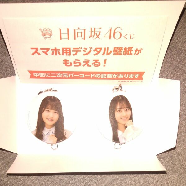 日向坂46くじ　繋がる缶チャーム2個セット　高瀬愛奈/平岡海月　お値下不可