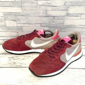 R4477bh【NIKE ナイキ】24cm スニーカー レッド レディース 靴 INTERNATIONALIST ウィメンズ インターナショナリスト ボルドー 629684-603