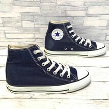 R4497bh【CONVERSE コンバース】24cm スニーカー ネイビー レディース 靴 ハイカット シューズ ALL STAR オールスター 5CK526_画像3