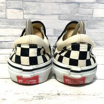 R4507bh【vans バンズ】ヴァンズ 23.5cm スニーカー ブラック レディース 靴 SLIP ON スリッポン V98CLA ローカット スケーター スケボー_画像4