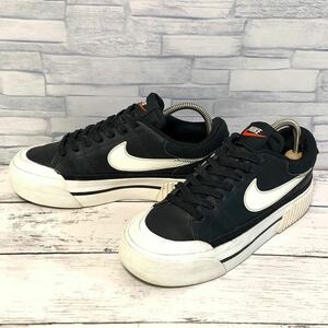 R4520bh【NIKE ナイキ】22.5cm スニーカー レディース 靴 ブラック×ホワイト コート レガシー リフト COURT LEGACY LIFT DM7590-001