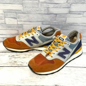 R4605bh【new balance 996 ニューバランス】22.5cm スニーカー オレンジ×ブルー×イエロー レディース 靴 ローカットシューズ WR996GP