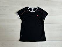 ★アディダス adidas ClimaLite レディース Tシャツ Lサイズ 黒 速乾/ドライ★_画像1