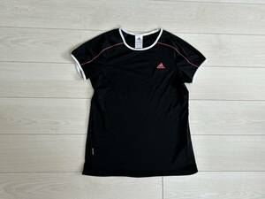 ★アディダス adidas ClimaLite レディース Tシャツ Lサイズ 黒 速乾/ドライ★