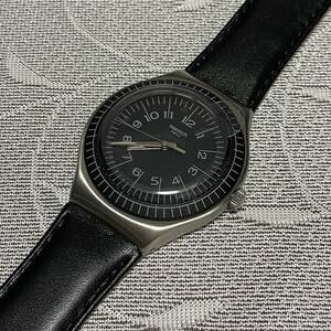 SWATCH スウォッチ　Time to Swatch　YGS133C　スイス製　メンズ腕時計 ブラック クォーツ　38mm　未使用・長期保管品