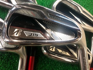 ★中古良品★ブリヂストン★BRIDGESTONE GOLF J15 アイアン 5本 Tour AD J15-11I 純正カーボン(R)　　 *MP@1*N*333