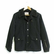 美品 SOPHNET. ×Lee ソフネット×リー RANCH COAT 裏地ボア ランチコート ブルゾン ジャケット S ブラック_画像1