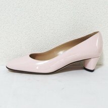 ほぼ美品 Sergio Rossi セルジオロッシ Andrea アンドレア パテントレザー パンプス A94440 サイズ35 約22.5cm ピンクベージュ_画像3