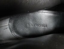 美品 BALENCIAGA バレンシアガ BB金具 キルト サイドジップ ポインテッドトゥ ショートブーツ 591026 サイズ36.5 約23.5cm ブラック 092_画像9