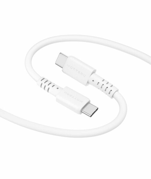 Iphone15 100cm 2本　しなやかで絡まない シリコンケーブル　急速充電 データ転送対応 USB-C to USB-C 