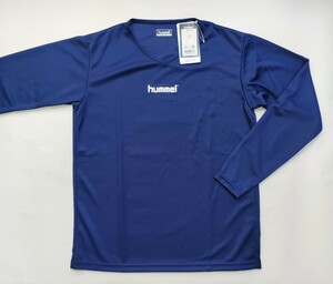 新品　ヒュンメルhummel ロングTシャツ　Mサイズ　ネイビー　定価2750円