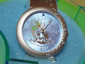 珍品　DISNEY　LAND　２０TH　腕時計　ケース付　未使用品　ブルー