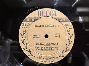 【値下セール】【LP盤 LPレコード】希少品!! 33 RPM DL 9657DIABELLI VARIATIONS(Thirty-three variations on a Waltz By Diabelli,Op.120)