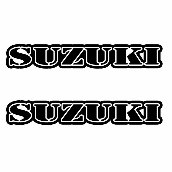 (D8)カッティングシート SUZUKI スズキ 2枚セット ステッカー