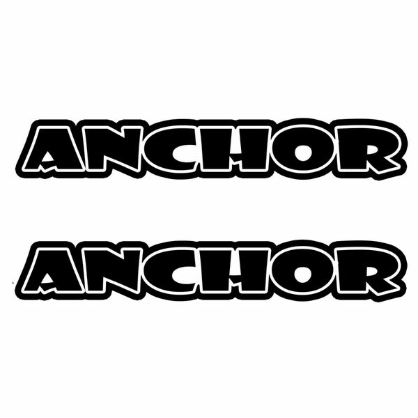 (D1)カッティングシート ANCHOR アンカー 2枚セット ステッカー