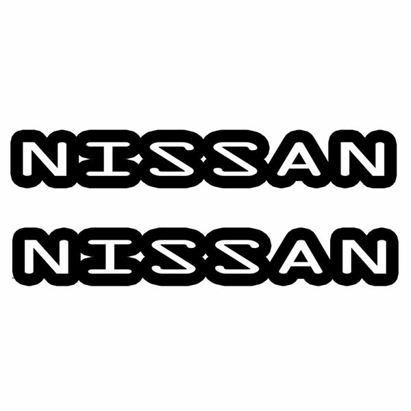 (03)カッティングシート NISSAN ニッサン 2枚セット ステッカー 