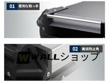 リアボックス モノキーケース バイク用トップケース 取り付け金具付き トップケース バイク用収納ケース 防水 鍵2本 シルバー 大容量55L_画像6