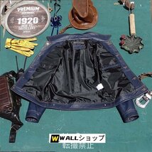 本革 メンズファッション レザージャケット 牛革 本革ジャン シンプル 高品質 防風コート_画像8