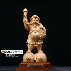 描金 大黒天 木彫仏教 仏師で仕上げ品 高さ29cm 仏教工芸品