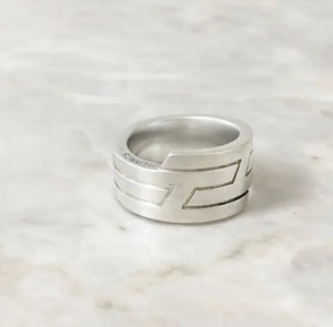  Hermes кольцо Италия k серебряный 925 H кольцо серебряный SV *