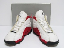 1円スタート 97年製 NIKE AIR JORDAN 13 ORIGINAL CHERRY TRUE RED OG 136002-101 US10 ナイキ ジョーダン ビンテージ オリジナル シカゴ_画像3