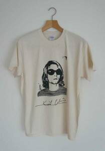 【新品】Nirvana カート・コバーン Tシャツ Lサイズ グランジ オルタナ ギターポップ Sonic Youth 90s シルクスクリーンプリント