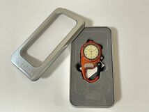 7-19 DAKOTA ダコタ WATCH COMPANY ミニクリップ オレンジ 3805-1 稼動品 新品_画像7