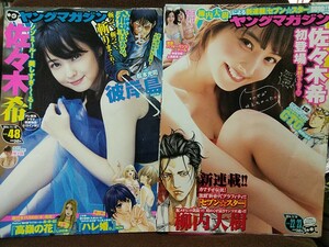 【2冊セット】ヤングマガジン 2014年No.22．23合併号&No.48 グラビア切り抜き 佐々木希 上西星来 神宮沙紀 里々佳