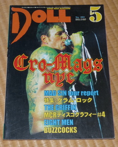 DOLL 2003 5 No.189 ☆ ドール　クロマグス / Cro-Mags nyc　バズコックス / BUZZCOCKS　特集：グラム・ロック