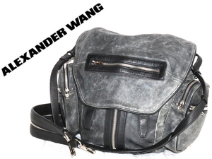 【セール】ALEXANDER WANG アレキサンダーワン ☆美良品☆脱着可能 マルチショルダー レザー 革 3way ショルダーバッグ リュック 女性 婦人