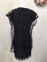 1601　レディース　【　TSUMORI CHISATO　】　半袖レースワンピース　　サイズ：２　色：黒柄入り_画像5