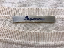 1604　レディース　【　Aquascutum　レナウン　】　コットン100%　ニットセーター　　サイズ：９　色：ベージュ柄入り_画像6