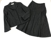 1630　レディース　【　KATHARINE　ROSS　日本製　】　セットアップスーツ　/　ジャケット・フレアスカート　　サイズ:M　 色：グレー_画像1