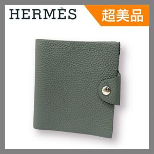 【超美品】HERMES エルメス ユリスミニ トリヨンクレマンス 手帳カバー グレー