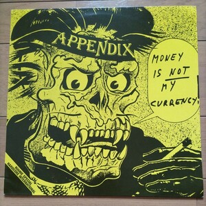 Appendix/Money Is Not My Currency LP 再発盤　フィンランドハードコア　Rattus hardcore punk レコード