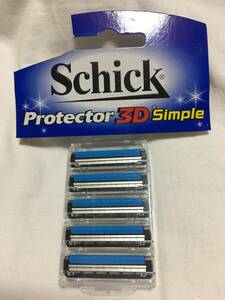 大人気 Schick シック プロテクター 3D シンプル simple 替刃 5個 ニ枚刃 お得 激安 処分 メンズ 脱毛 ボーイズ 髭剃り 男子 男性v