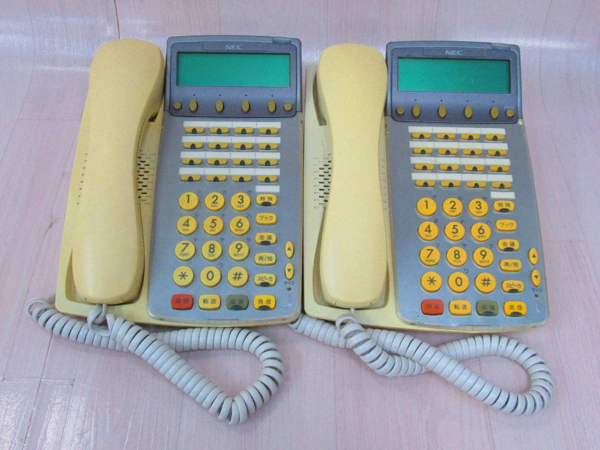 tア 6347 保証有 NEC Aspire Dterm85 16ボタンカナ表示付電話機 DTR