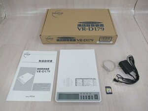 ΩZZC 767 o 保証有 TAKACOM タカコム VR-D179 通話録音装置 箱入り 取扱説明書・SDカード 4GB付 綺麗・祝10000！取引突破！